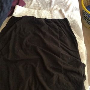 Black maxi skirt